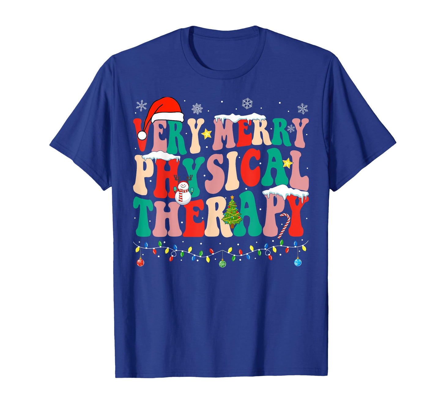 Very Merry Physical Therapy Christmas Physical Therapist PT T-Shirt