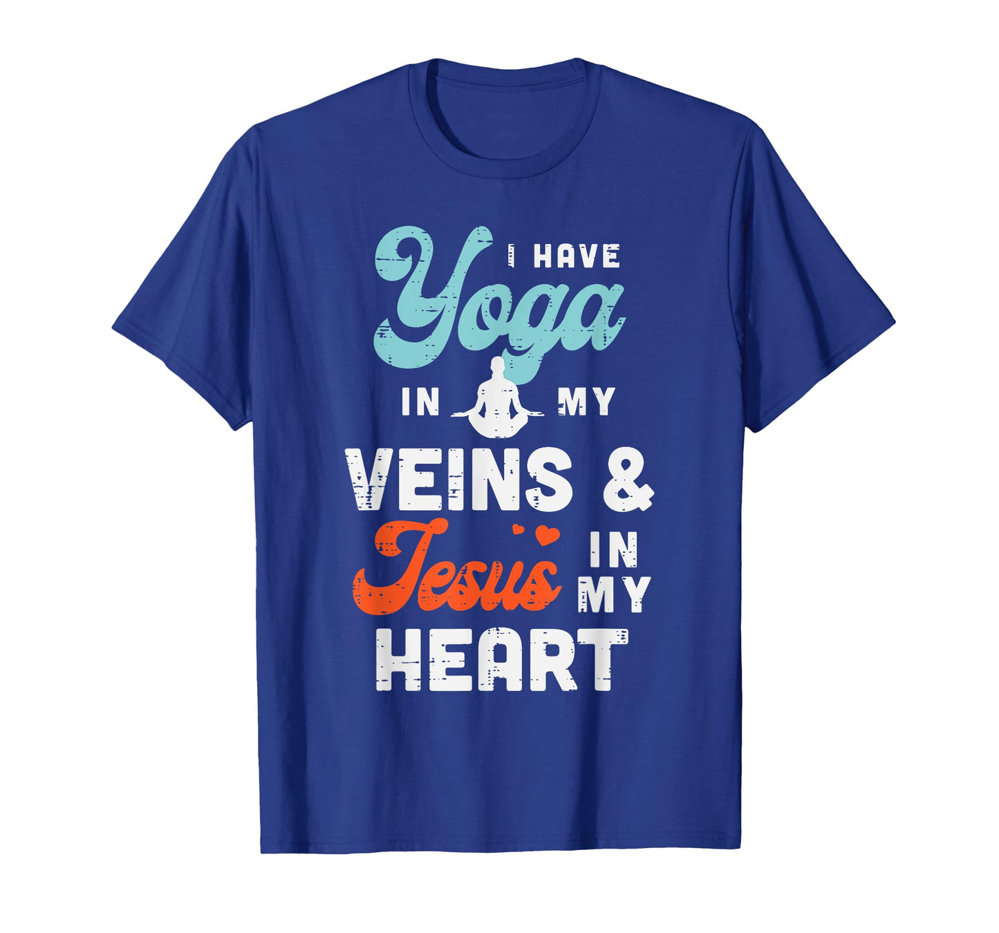 Yoga Veins Jesus Heart Asana Yogi God Jesus Christian Gift T-Shirt