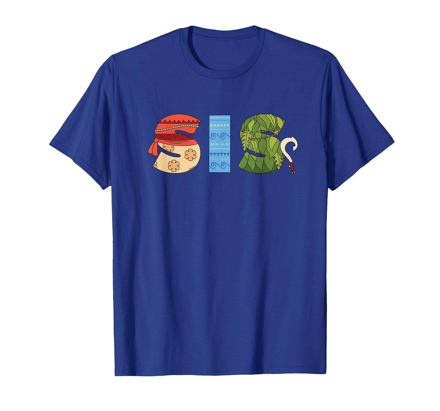 Disney Moana Letters "Sis" Brother Family Trip Vacation T-Shirt