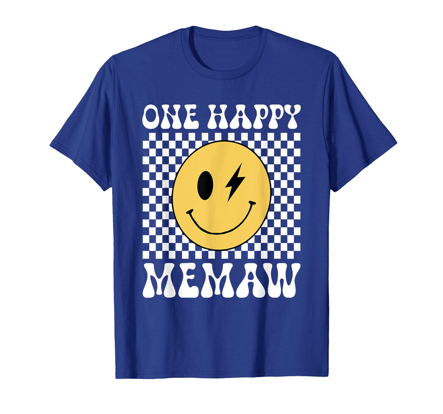 Groovy Memaw One Happy Dude Birthday Family Matching T-Shirt