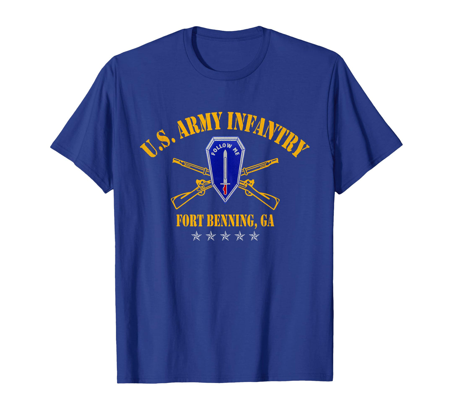 Infantry School Fort Benning Veteran Patriotic 4th of July T-Shirt