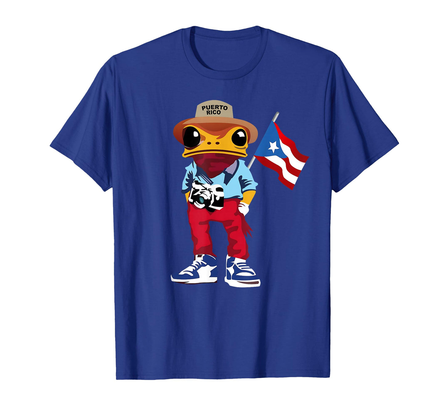 Coqui Frog Puerto Rico Flag Taino Boricua Hispanic Heritage T-Shirt