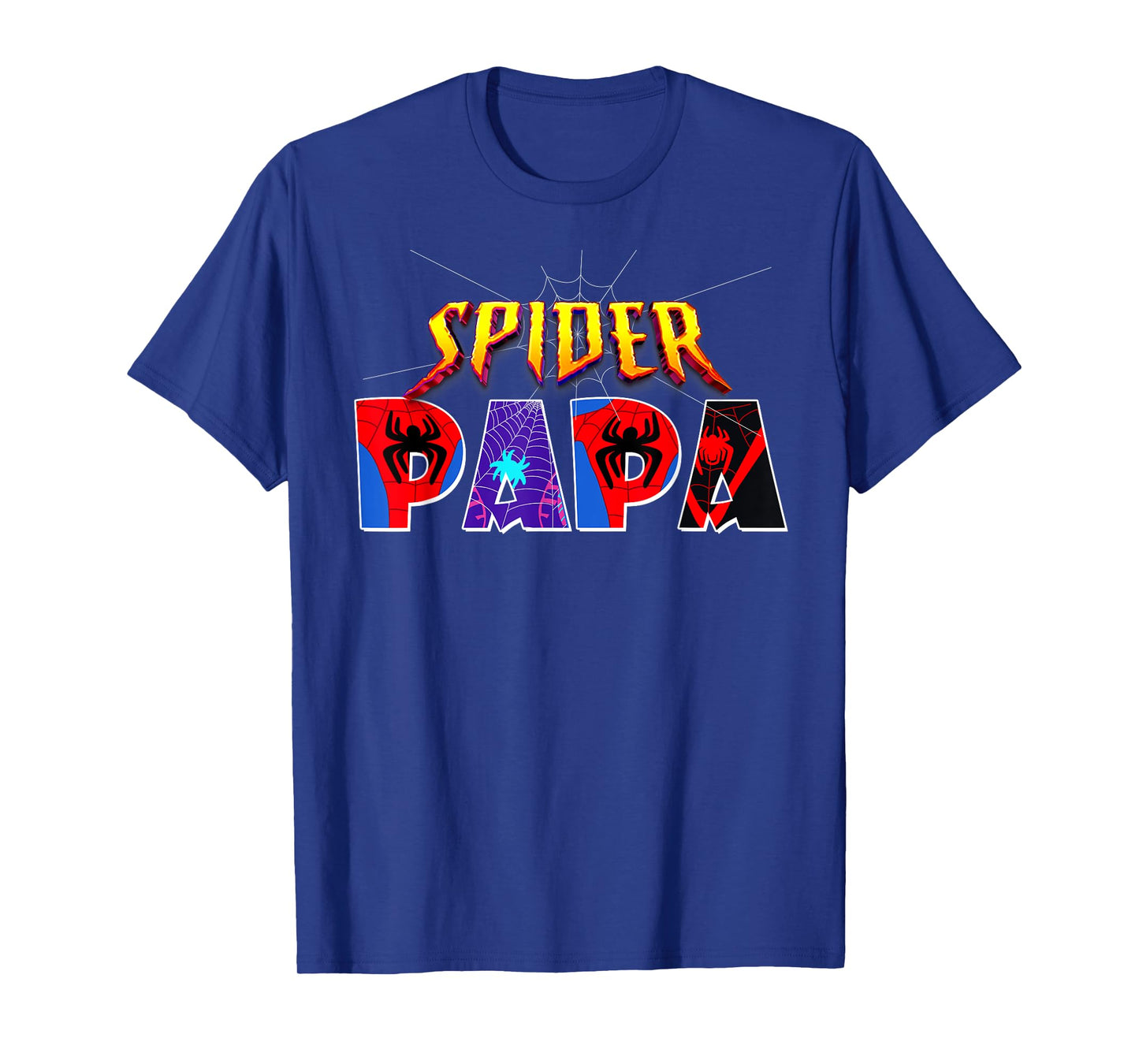 Spider PAPA Shirt Birthday Fathers Day Halloween Costume Pjs T-Shirt