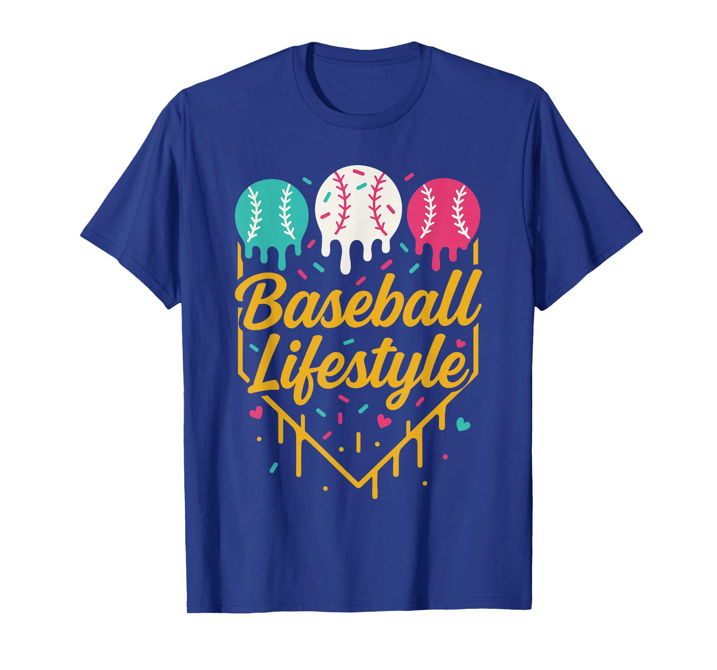 Baseball Lifestyle Shirt, Ice Cream Drip Baseball for Boys T-Shirt