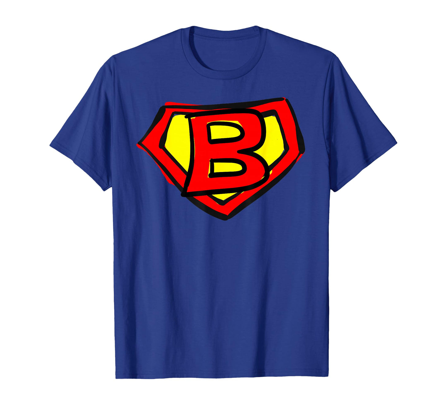 Superhero Letter on Chest B cute cartoon version T-Shirt