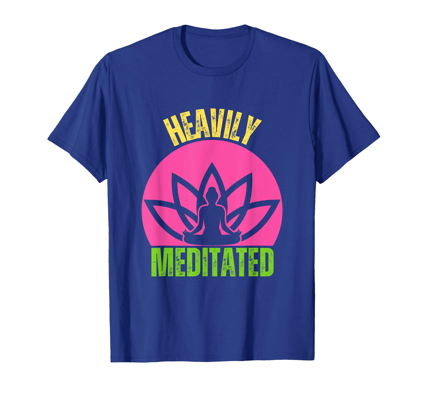 Heavily Meditated Spiritual Warrior Yoga Vintage Sunset T-Shirt