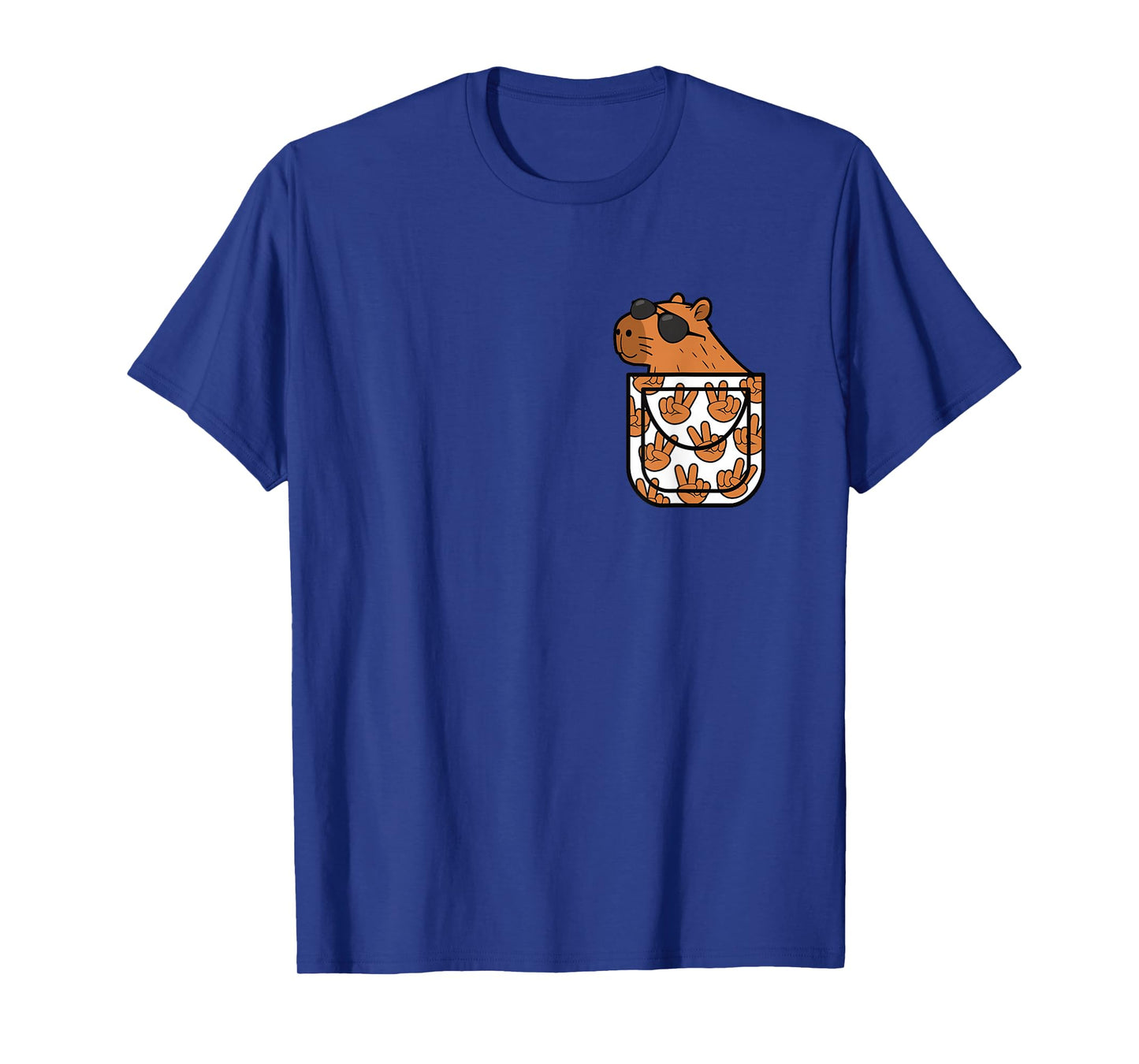 Funny Capybara Pocket Rodent Capybara Lover Men Women Kids T-Shirt