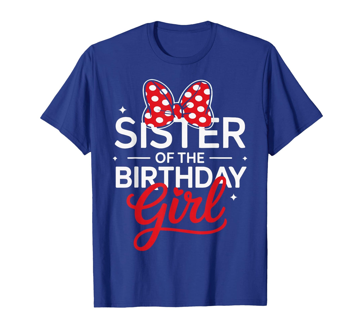 Sister Of The Birthday Girl Cute Pink Family Matching Bow T-Shirt