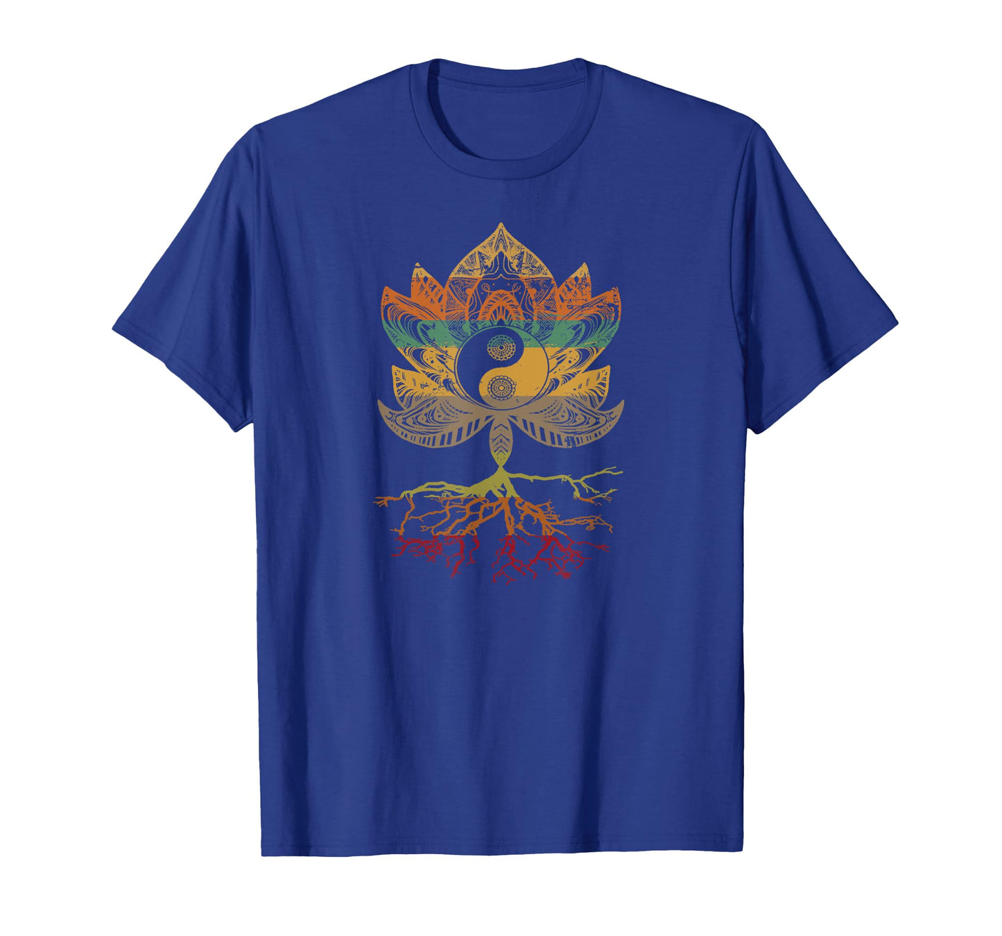 Lotus Mandala Yin Yang Sacred Geometry Spiritual T-Shirt