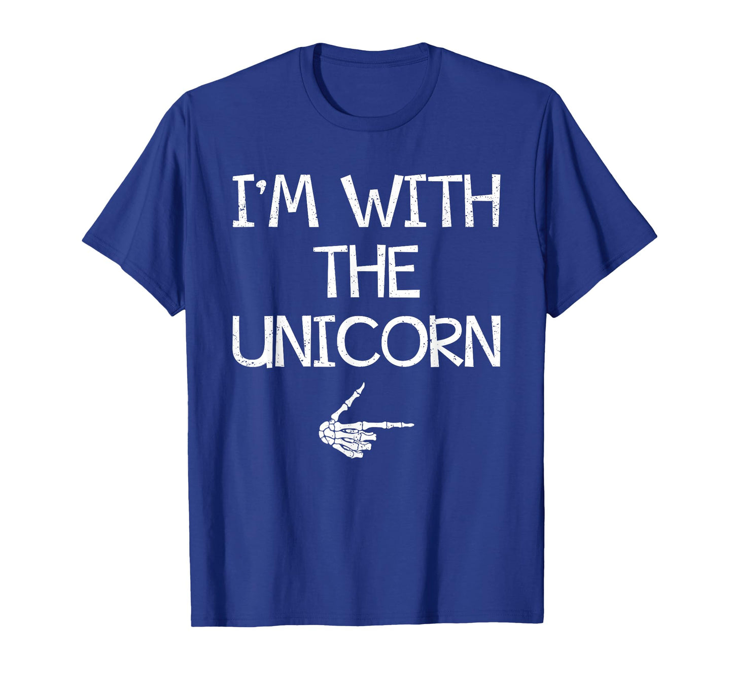 I'm With The Unicorn Easy Halloween Costume Couples Matching T-Shirt