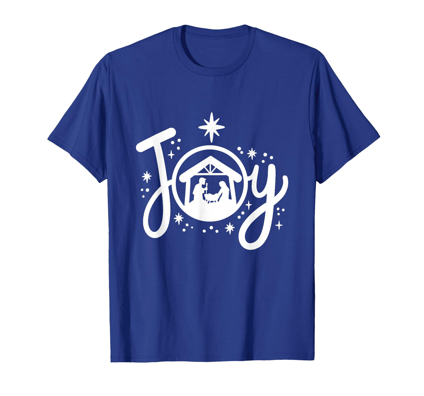 Christian Christmas Joy Jesus Nativity Scene Faith Family T-Shirt
