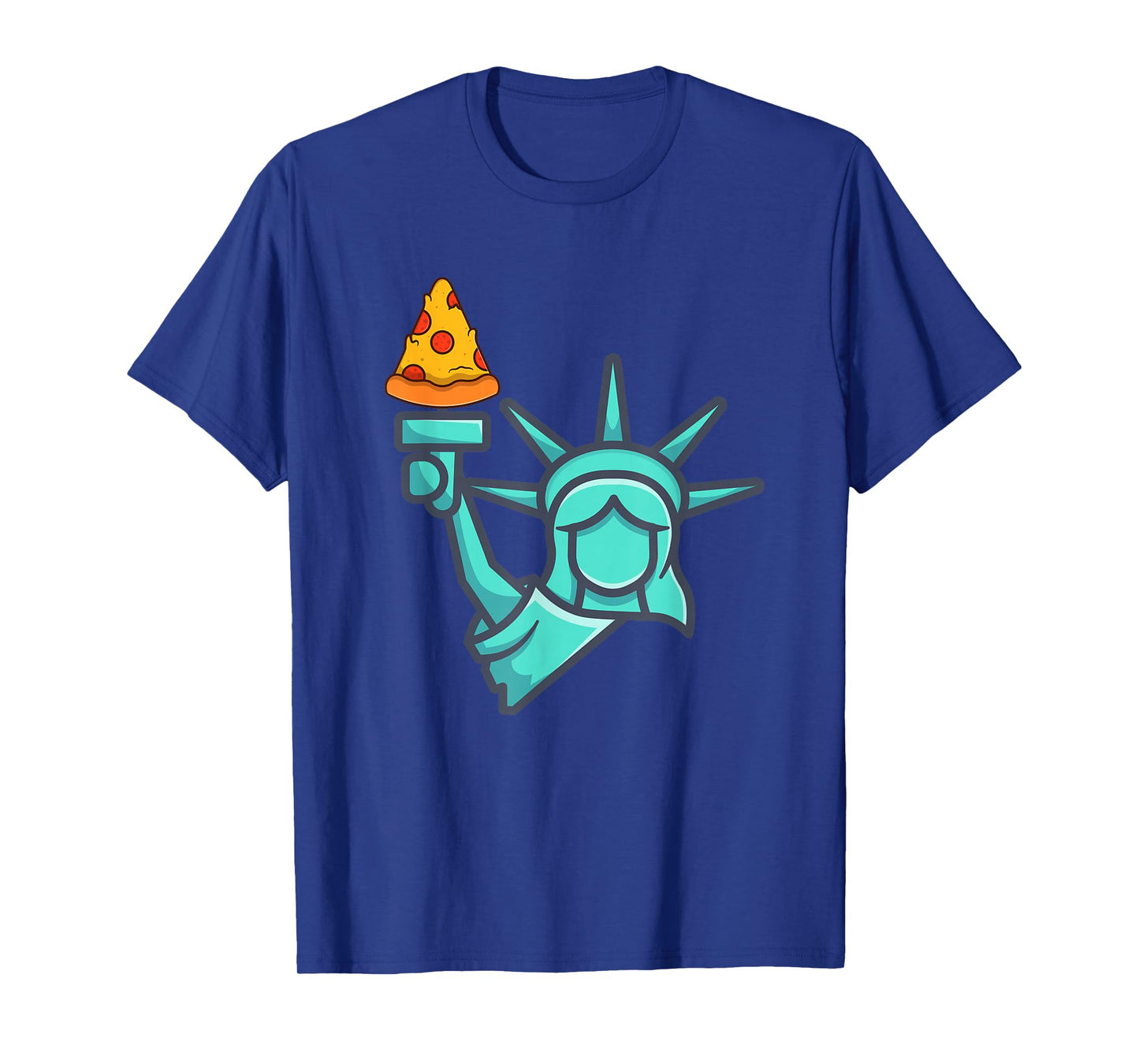 Pizza Statue of Liberty New York City Famous Food Pizzas T-Shirt