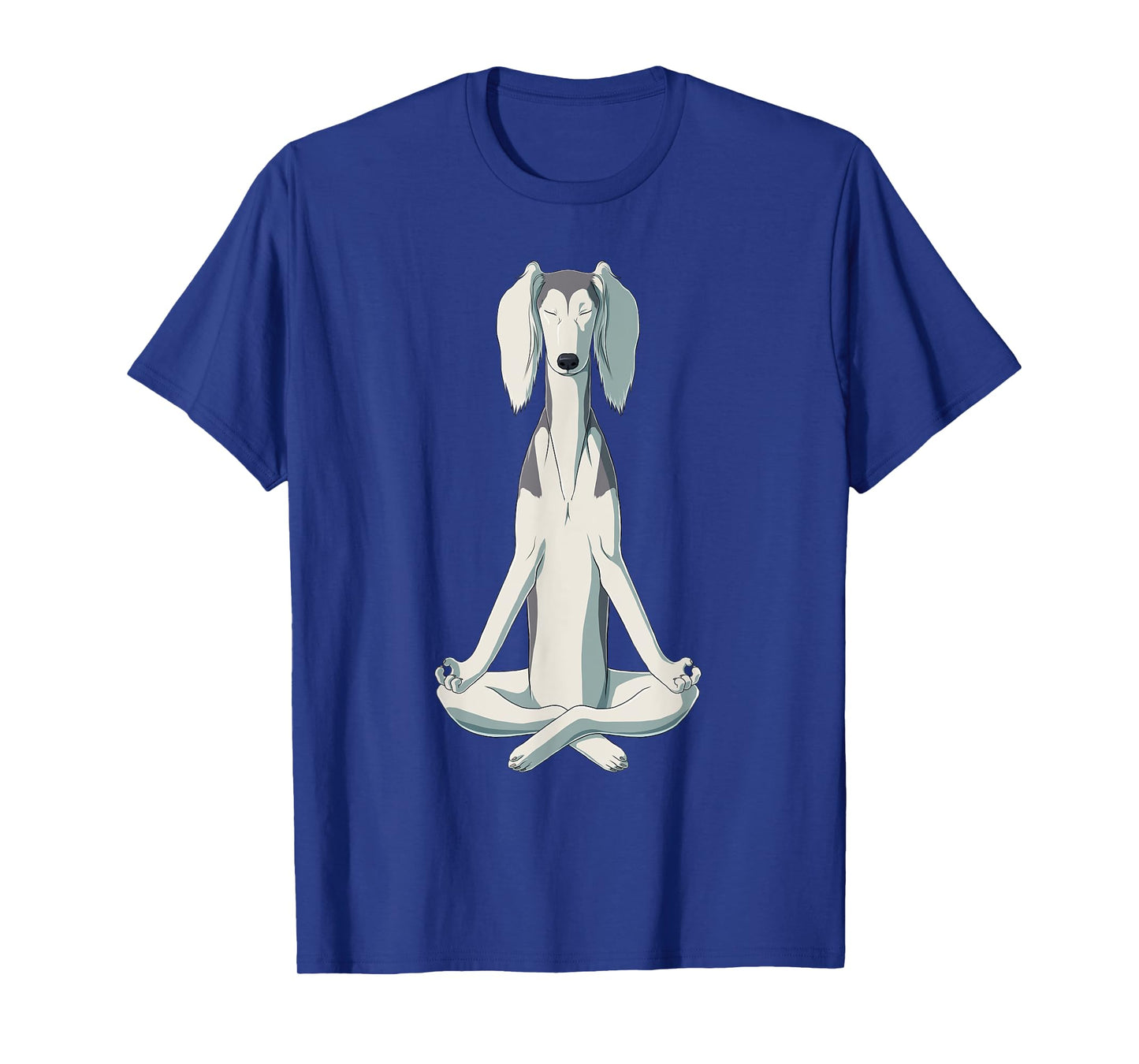 Funny Yoga Dog Saluki T-Shirt for Men Women Girls Kids