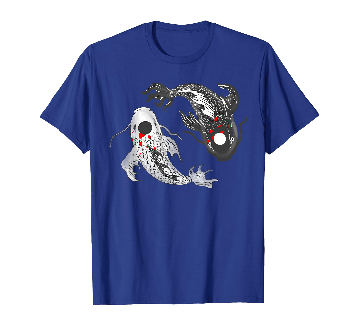 Koi Fish Carp Funny Yin Yang Balance Life Men Women T-Shirt