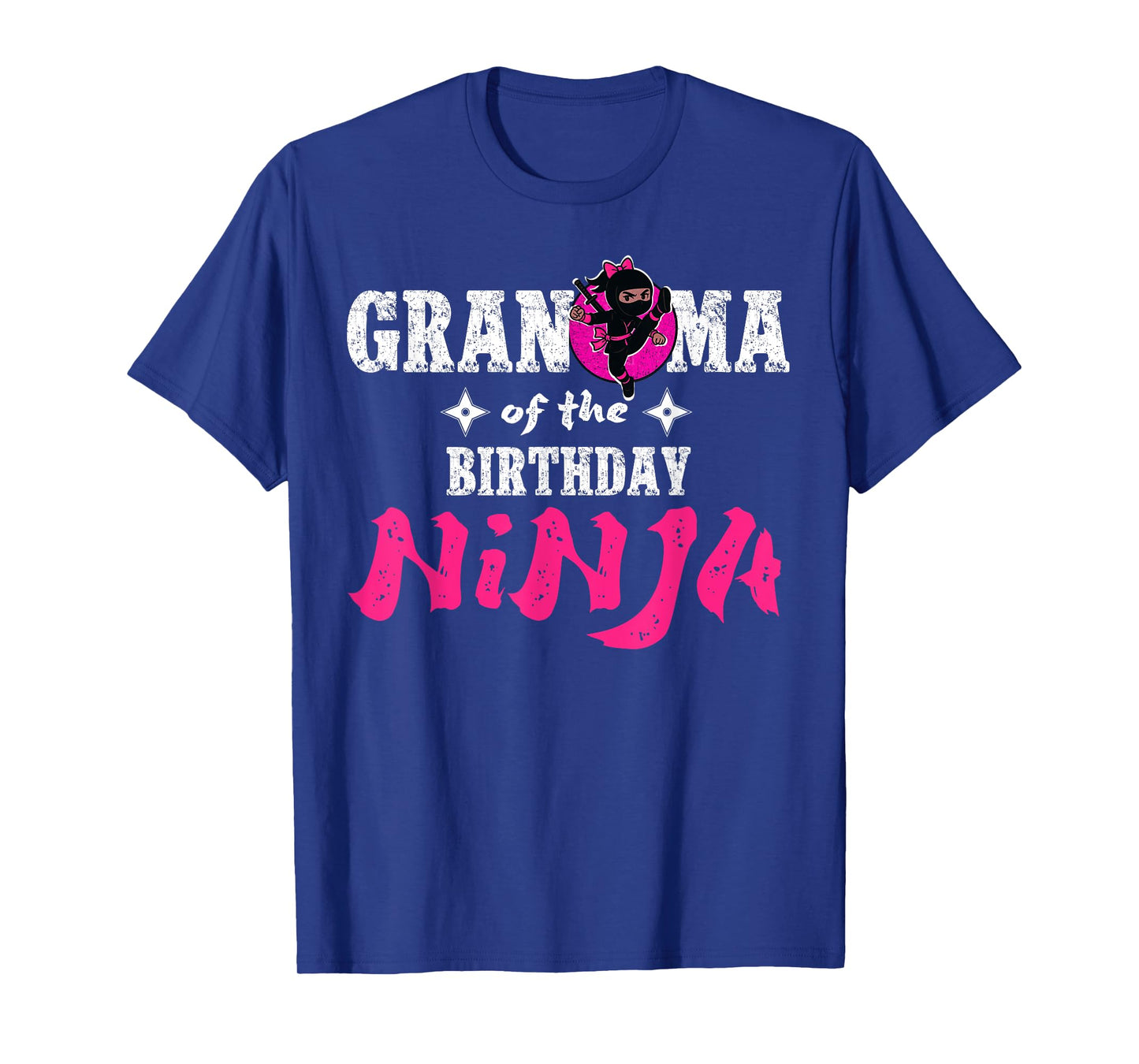 Grandma of The Birthday Ninja Funny Girl Ninja Birthday T-Shirt