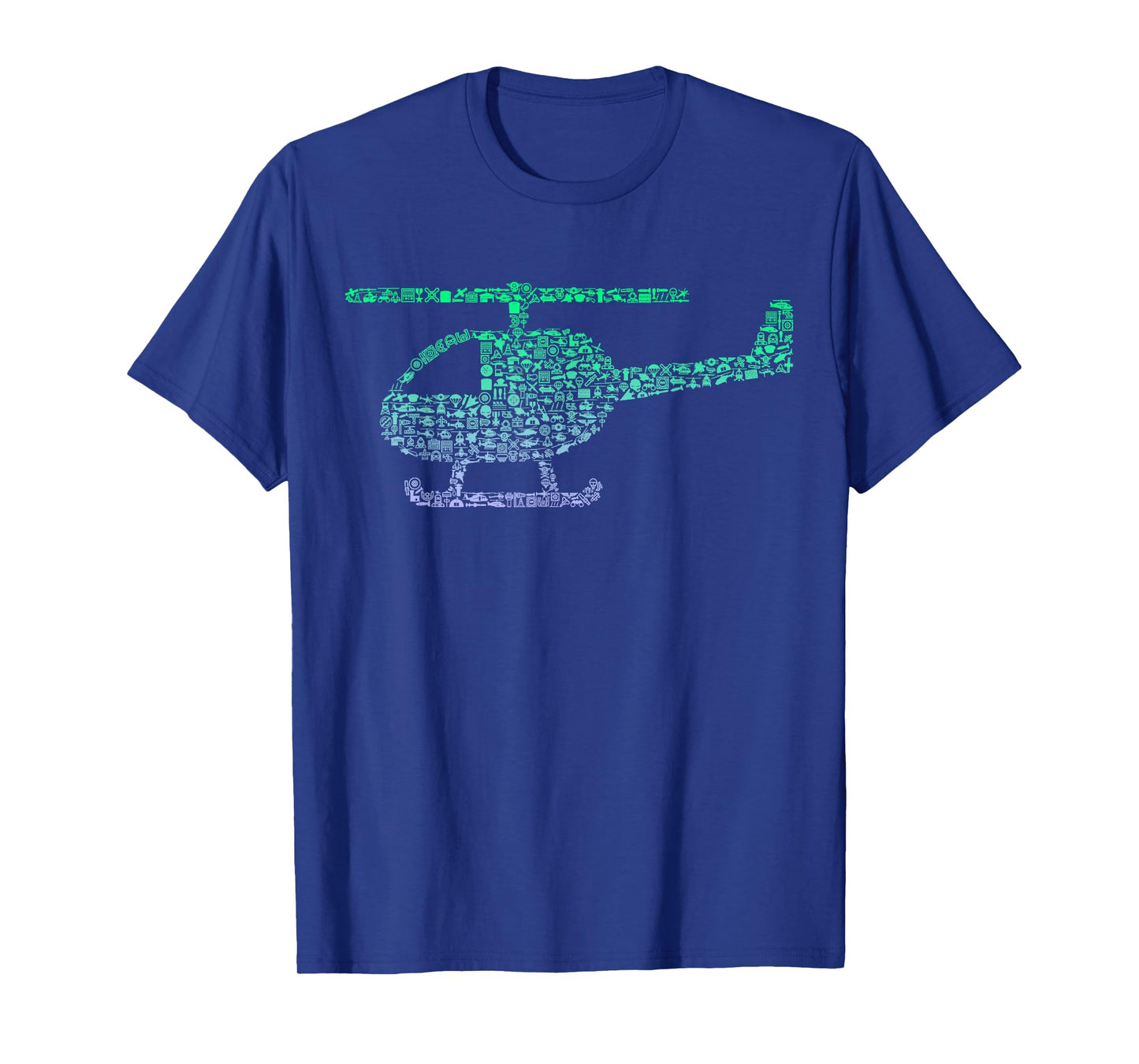 Chopper Silhouette Graphic Pilot Flying Aviation Helicopter T-Shirt