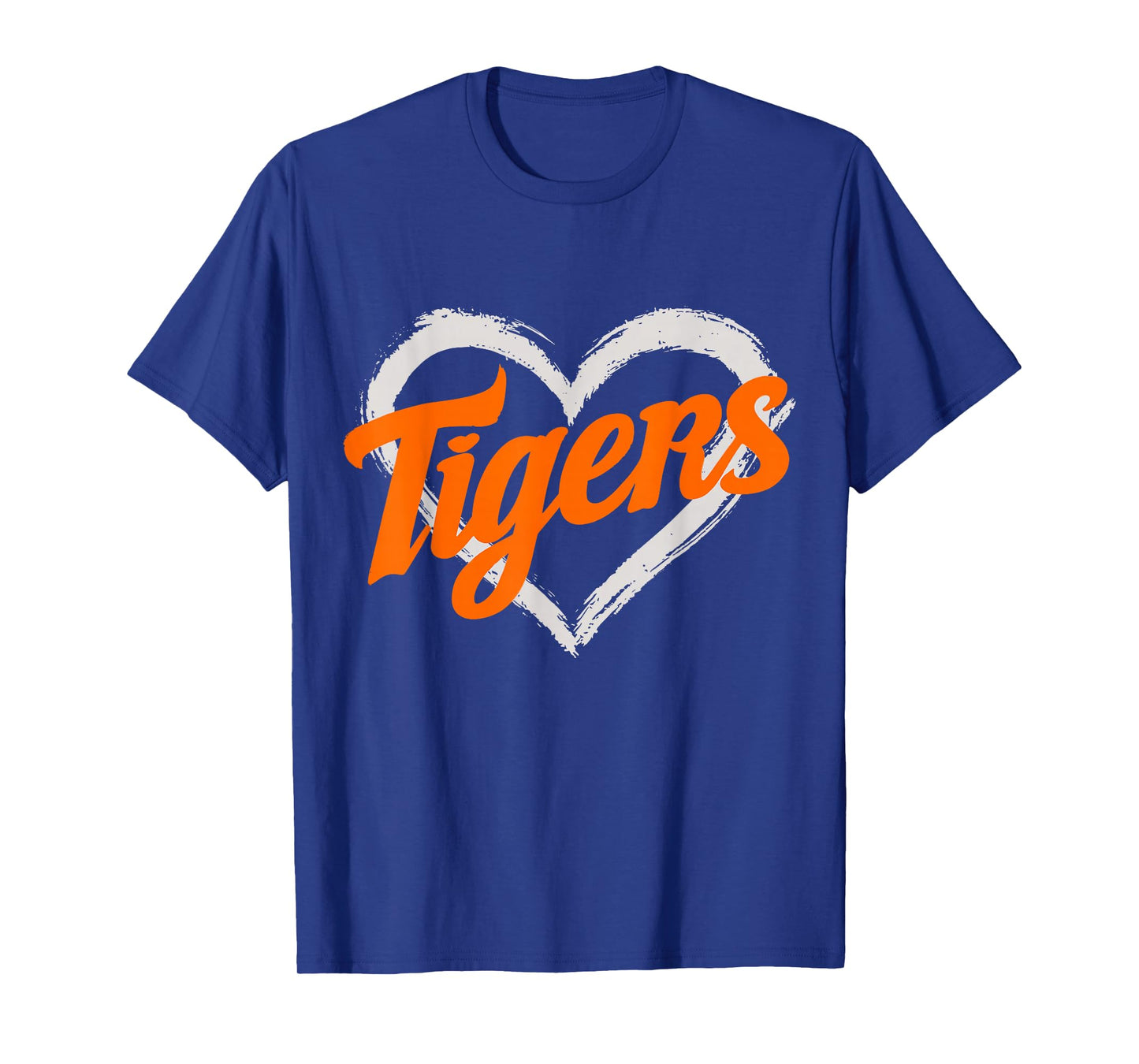 Vintage Tigers Heart Throwback Retro T-Shirt