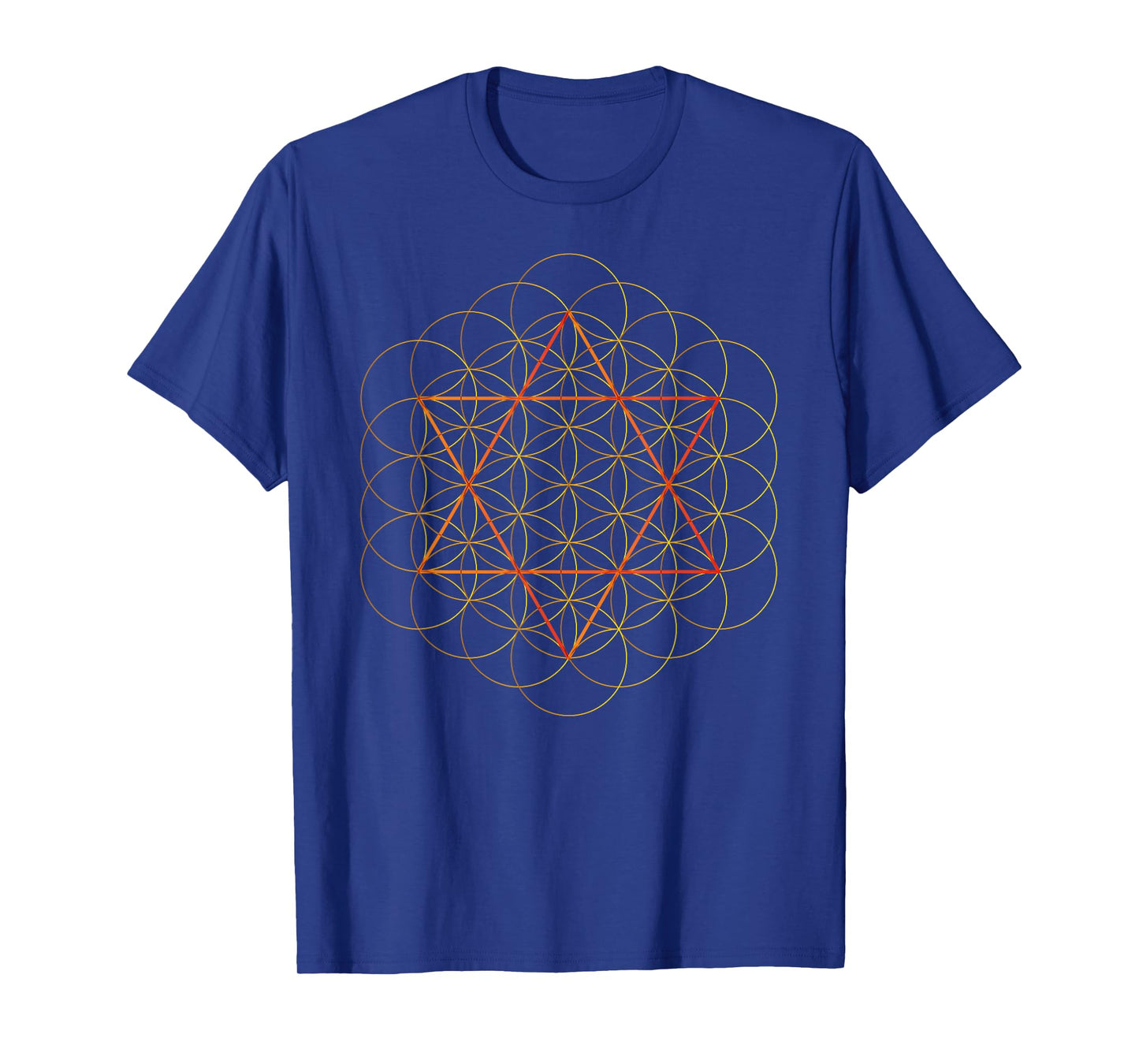 Sacred Geometry ArtFlower Of Life David Star T-Shirt