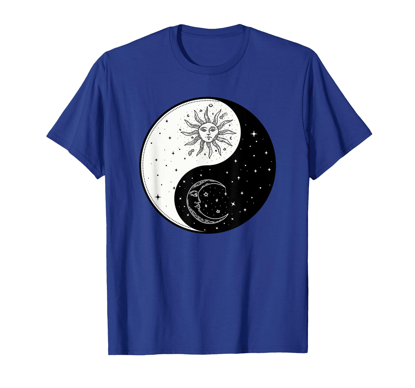 Sun Moon Ying Yang Vintage Yoga Zen Spiritual Mystical T-Shirt
