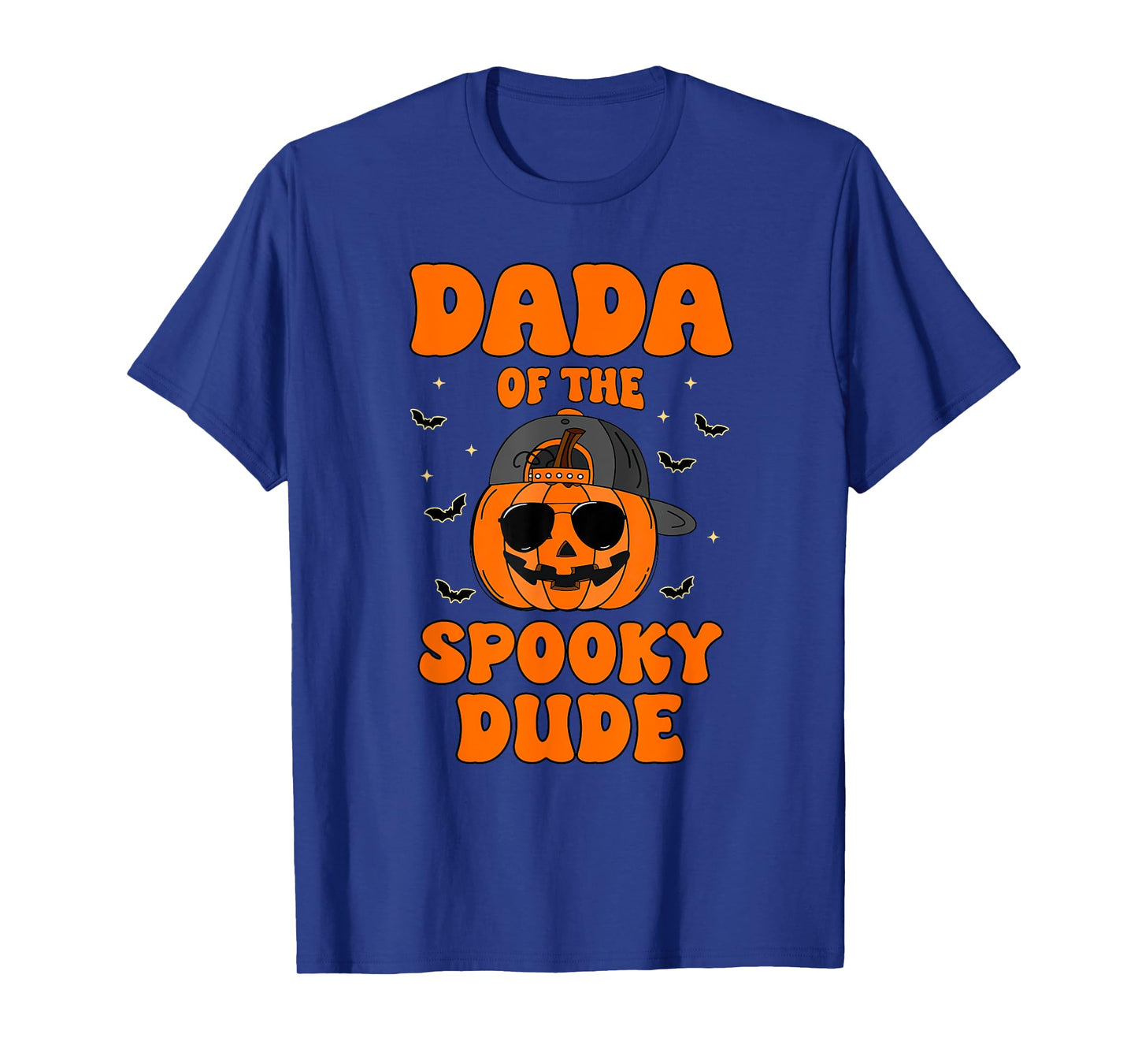 Dada of The Spooky Dude Halloween Pumpkin Birthday Family T-Shirt