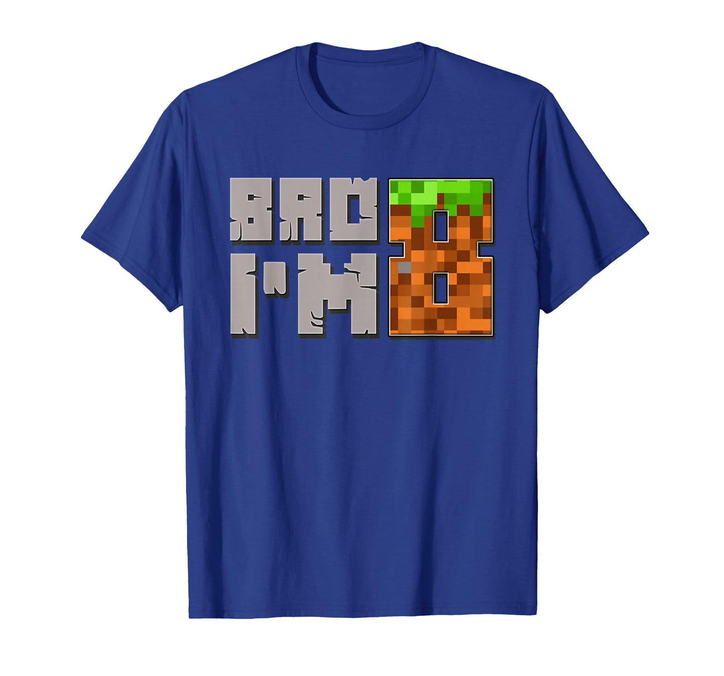 8th Birthday Boy Bro I’m 8 Year Old Gamer Pixel Boys Kids T-Shirt