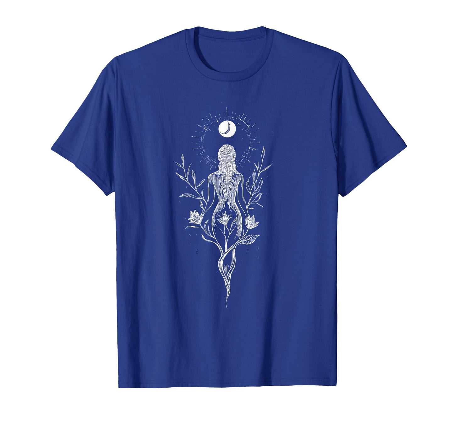 Retro Vintage Yoga Flowers Zen Fitness Festival Funny Womens T-Shirt