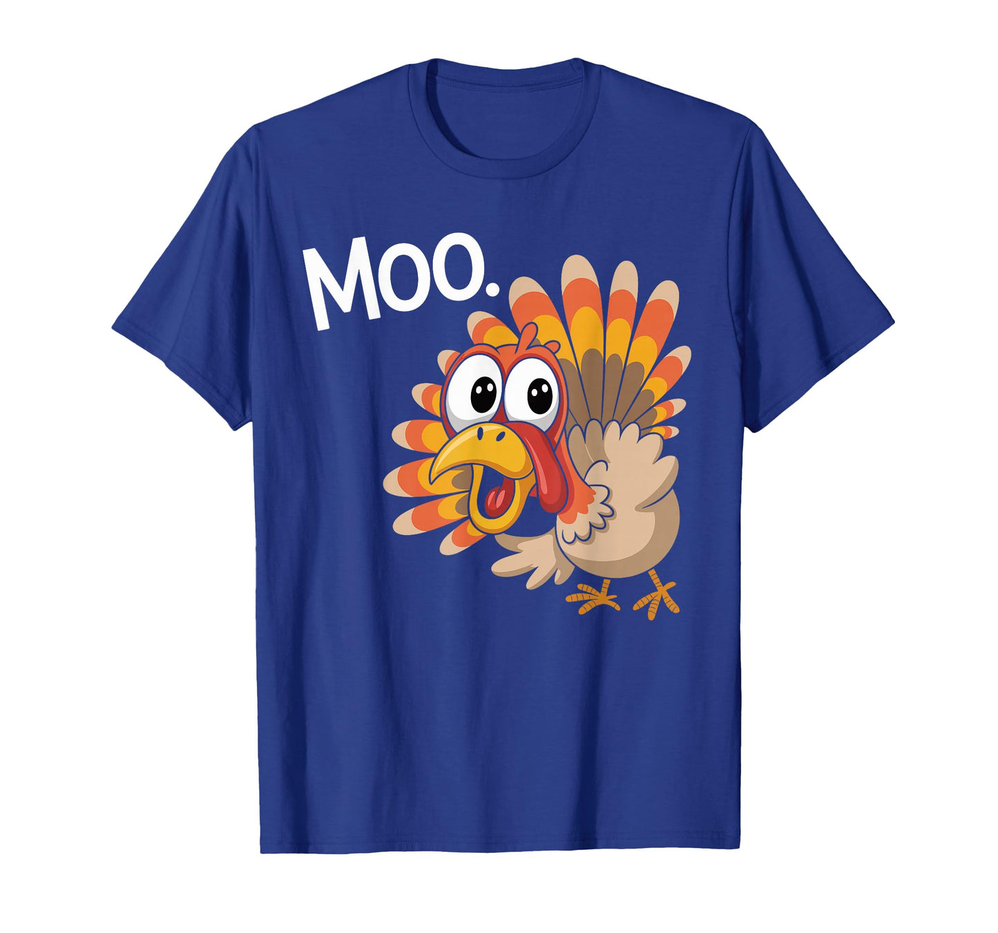 Funny Turkey Moo Thanksgiving T-Shirt