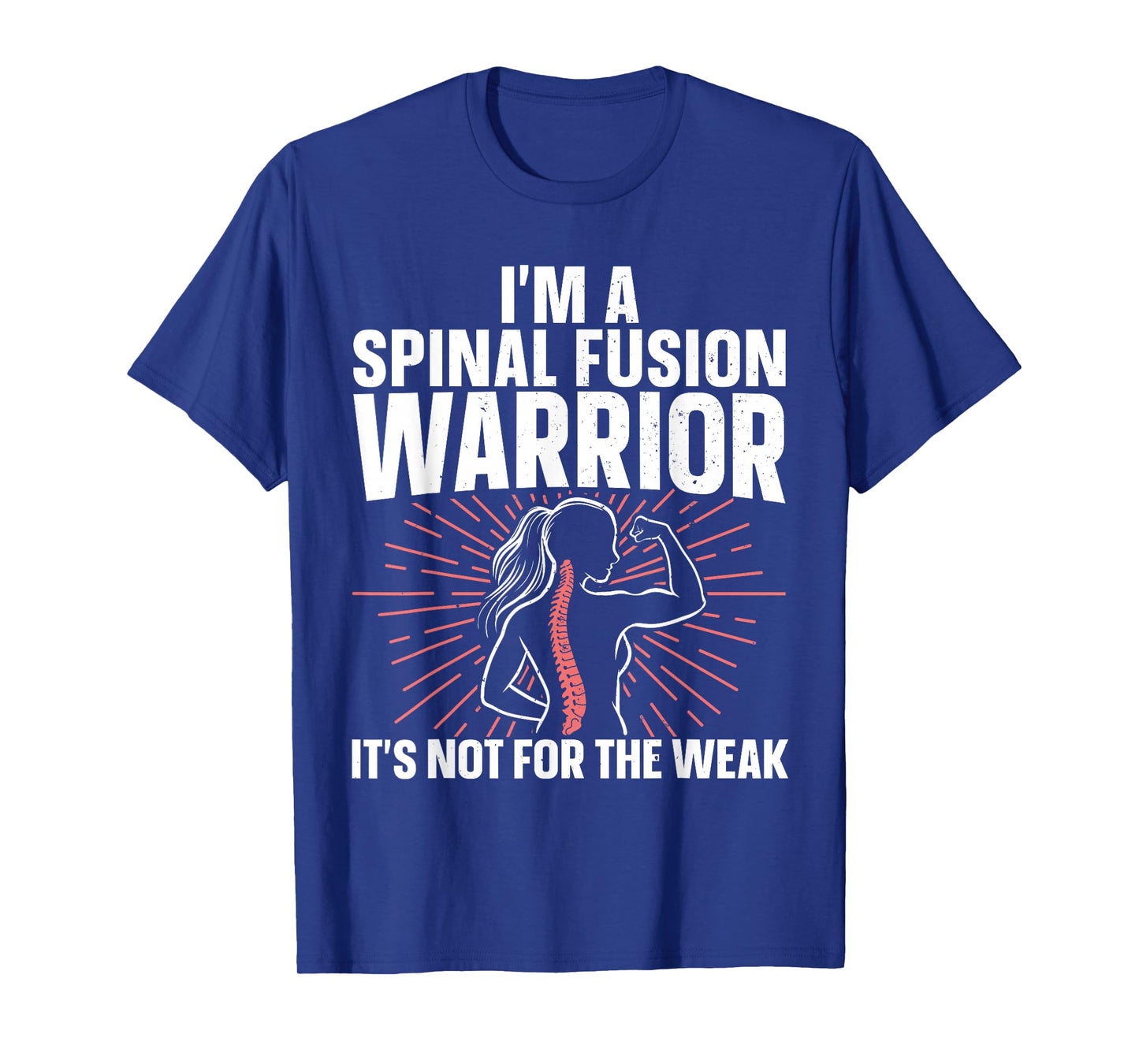 Spinal Fusion Art for Women Girls Scoliosis Spine Surgery T-Shirt