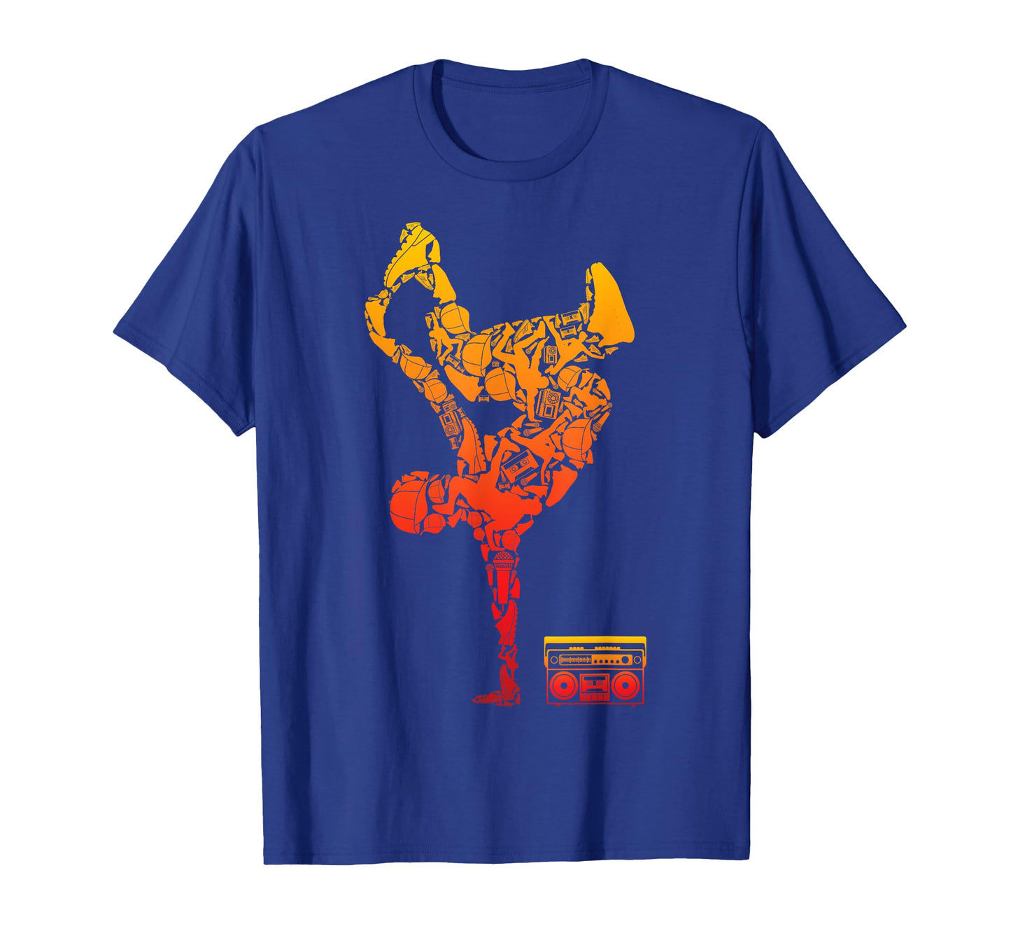 Breakdancing Boombox One Hand Freeze Hip-hop Breaking T-Shirt