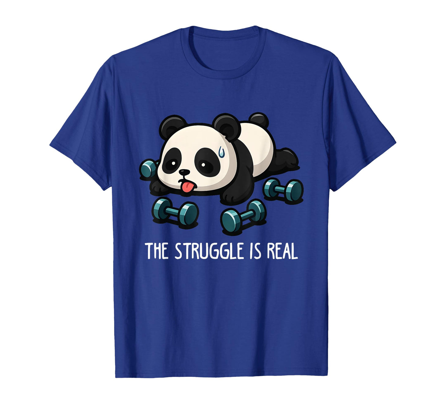 Funny Cute Baby Panda Workout Gym Fitness Weightlifting Gift T-Shirt