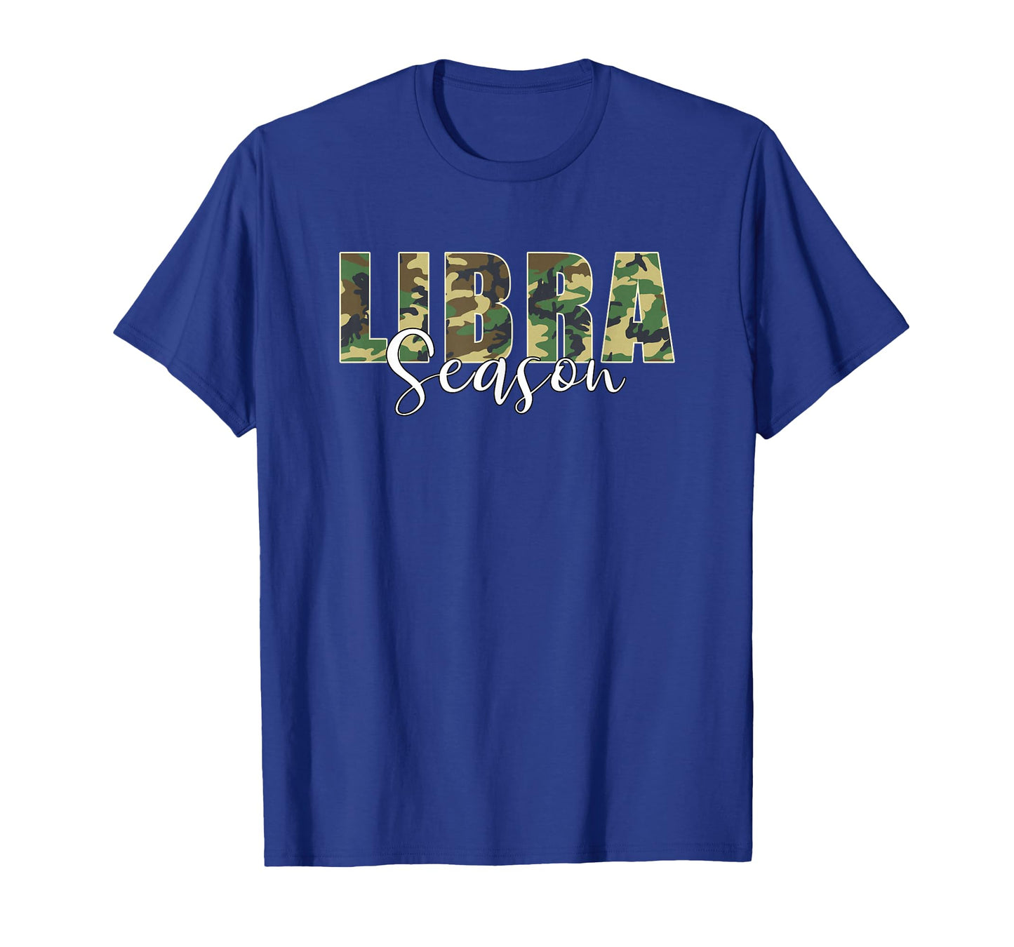 Libra Season Zodiac Camo Camouflage Birthday T-Shirt