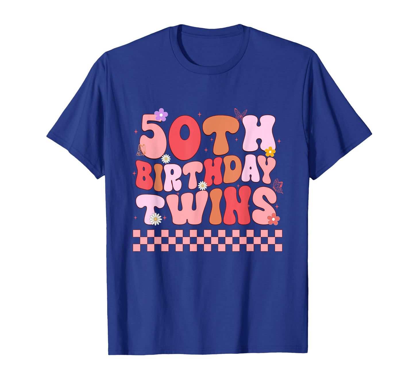50th Birthday Twins 50 years old Matching Sibling Birthday T-Shirt