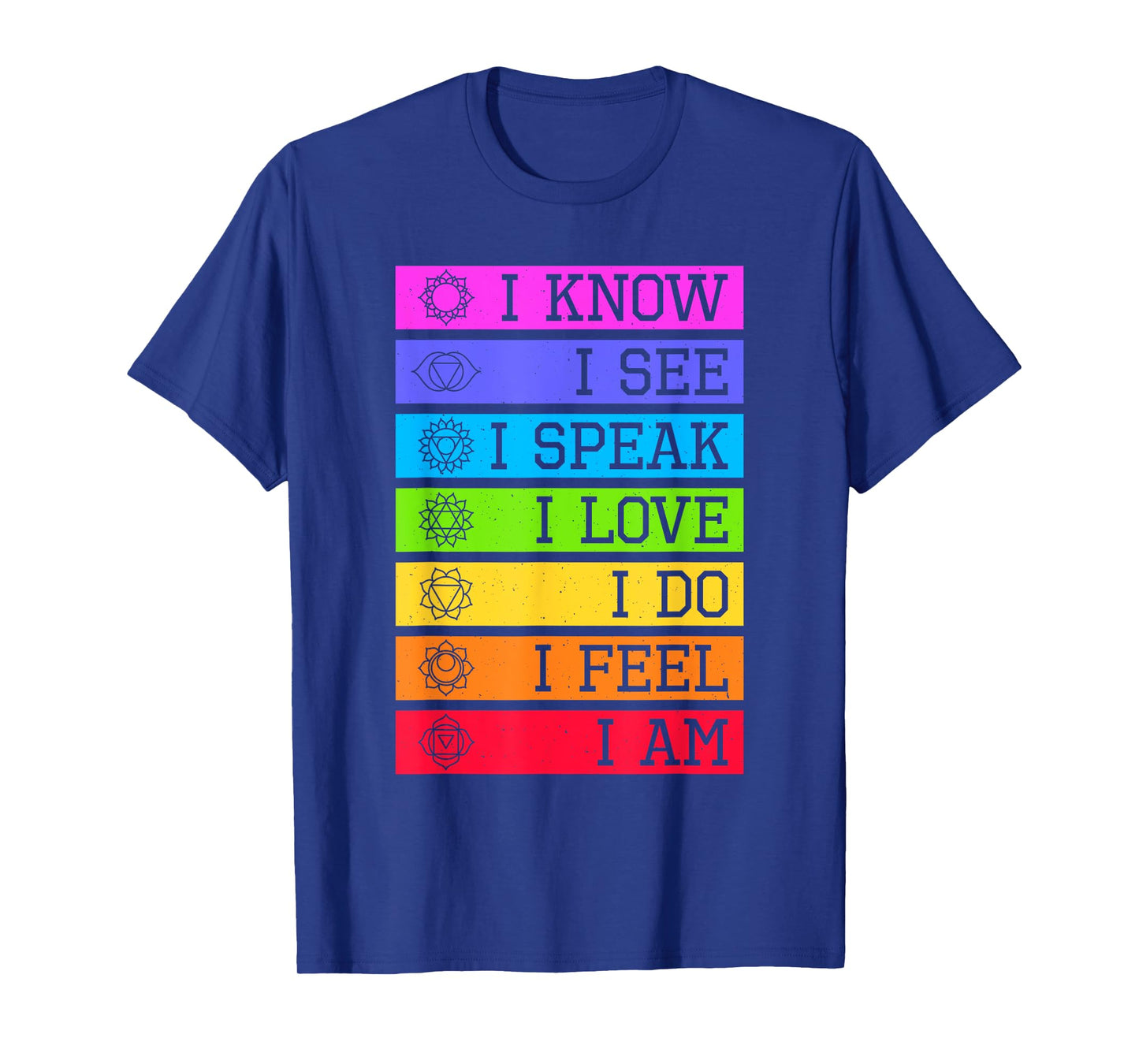 Namaste Yoga Meditation 7 Chakras Spiritual T-Shirt