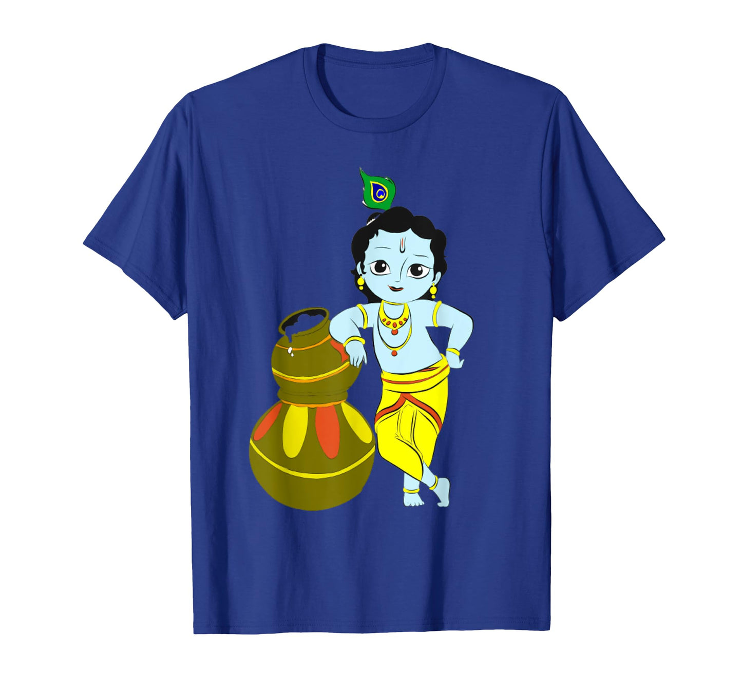 Yoga Meditation Spiritual Hindu God Krishna T-Shirt