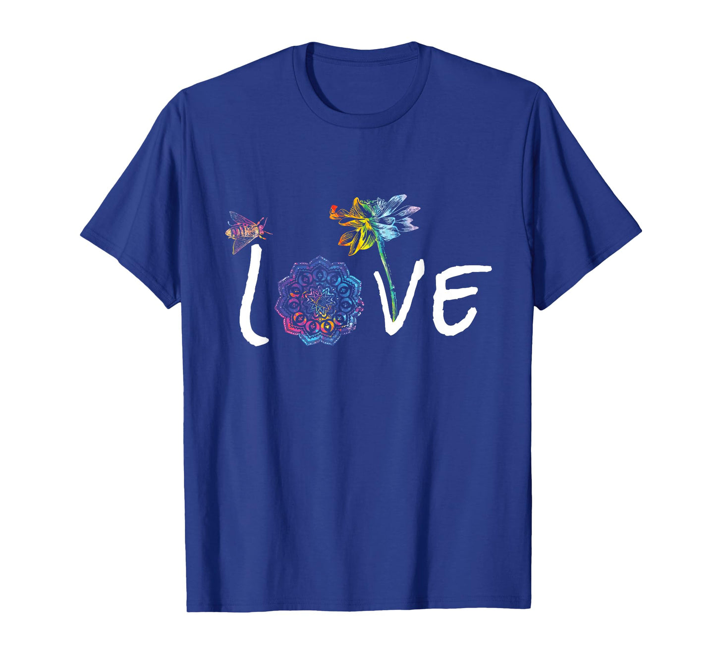 Namaste Love Lotus Flower Bee Peace Meditation Yoga Gift T-Shirt