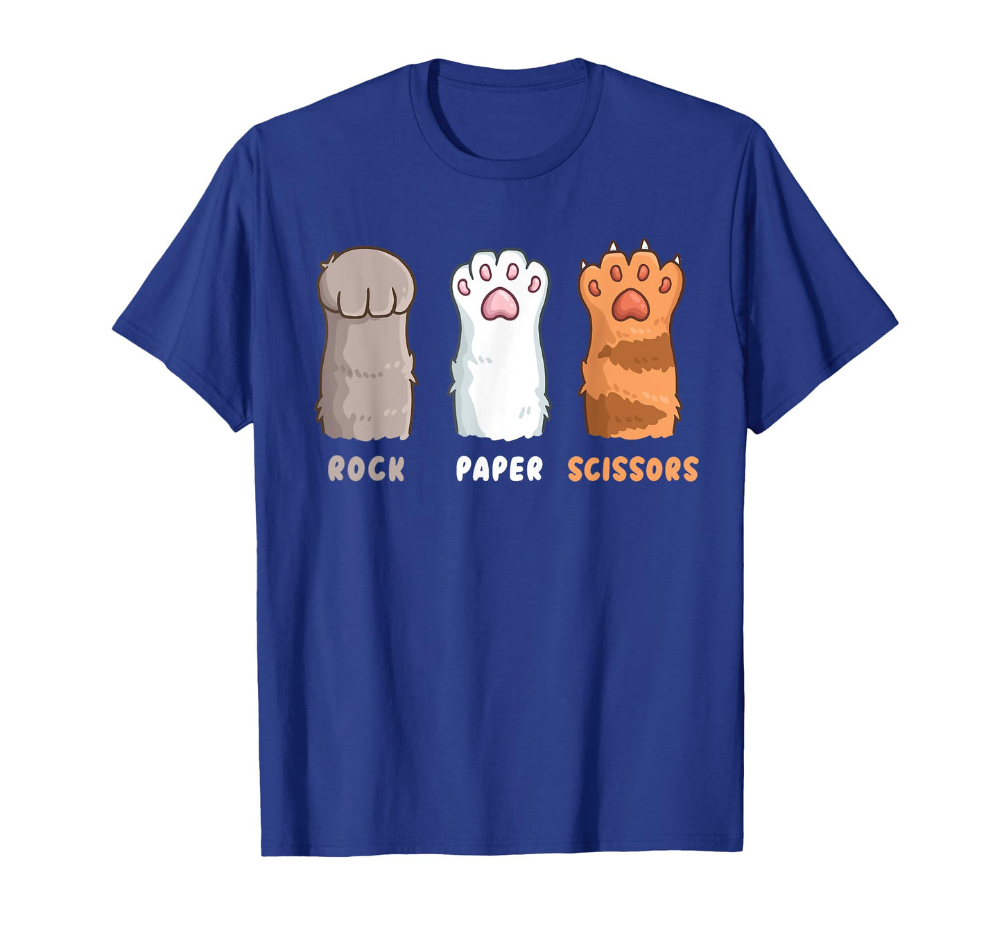 Cat Lover Cat Owner Funny Cat Rock Paper Scissors T-Shirt for Men Women Girls Kids