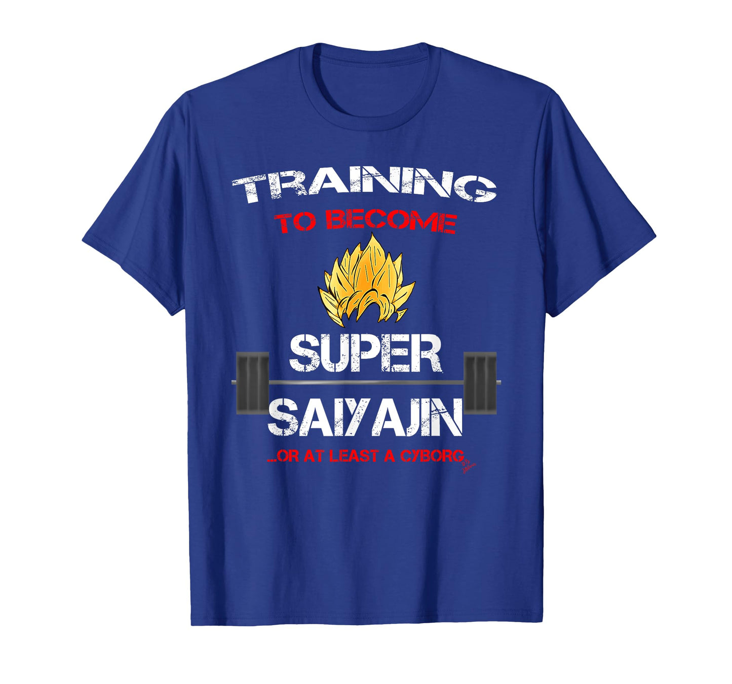 Training to become a super saiyajin - fun fitness T-Shirt