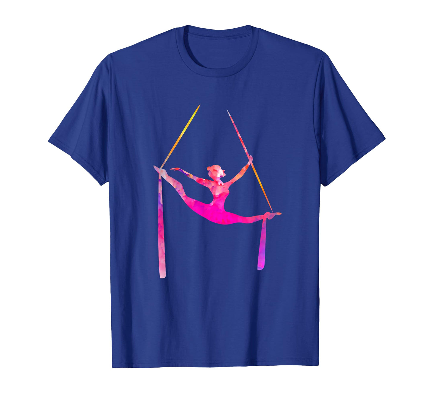 Aerial Silk Dancer Air Yoga Silhouette Aerialist T-Shirt