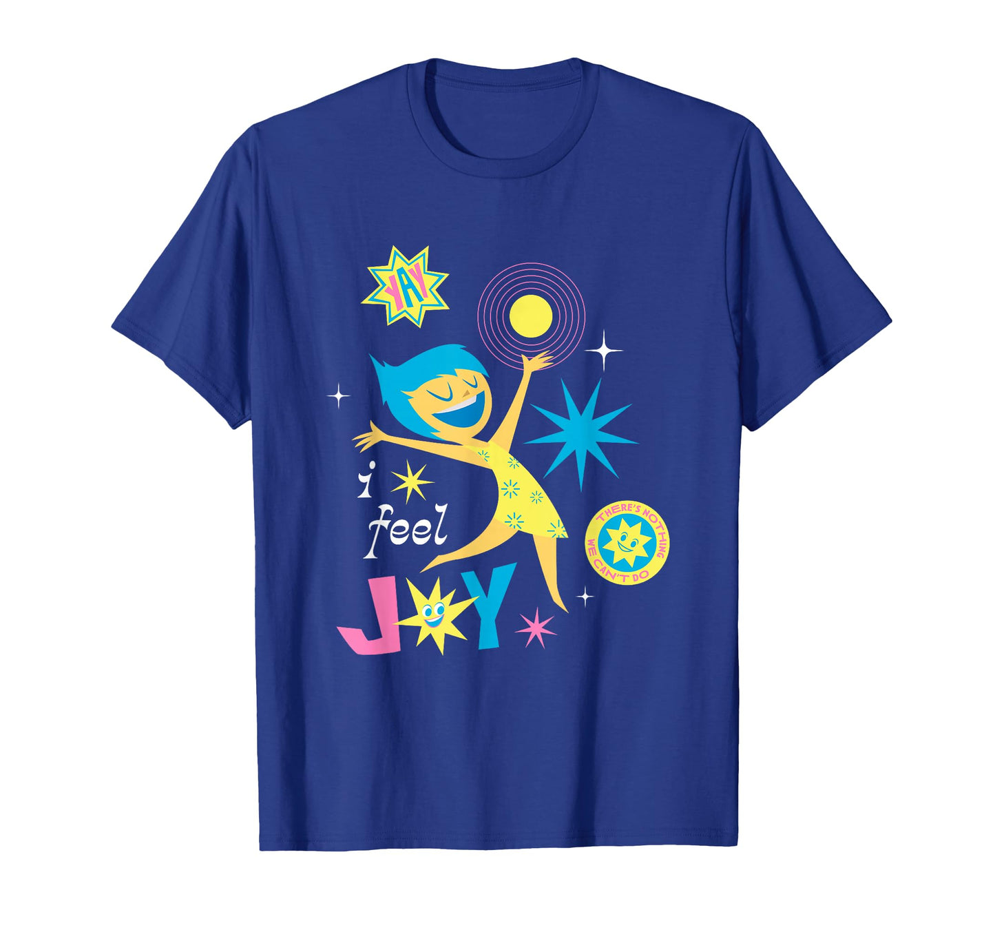 Disney Pixar Inside Out 2 Yay! I Feel Joy Vintage Logo T-Shirt