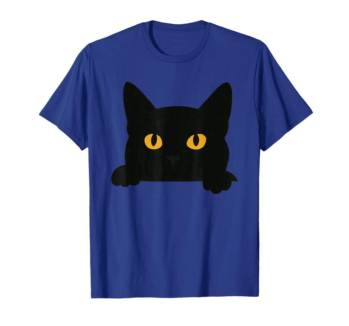 Funny Black Cat Peaking T-Shirt