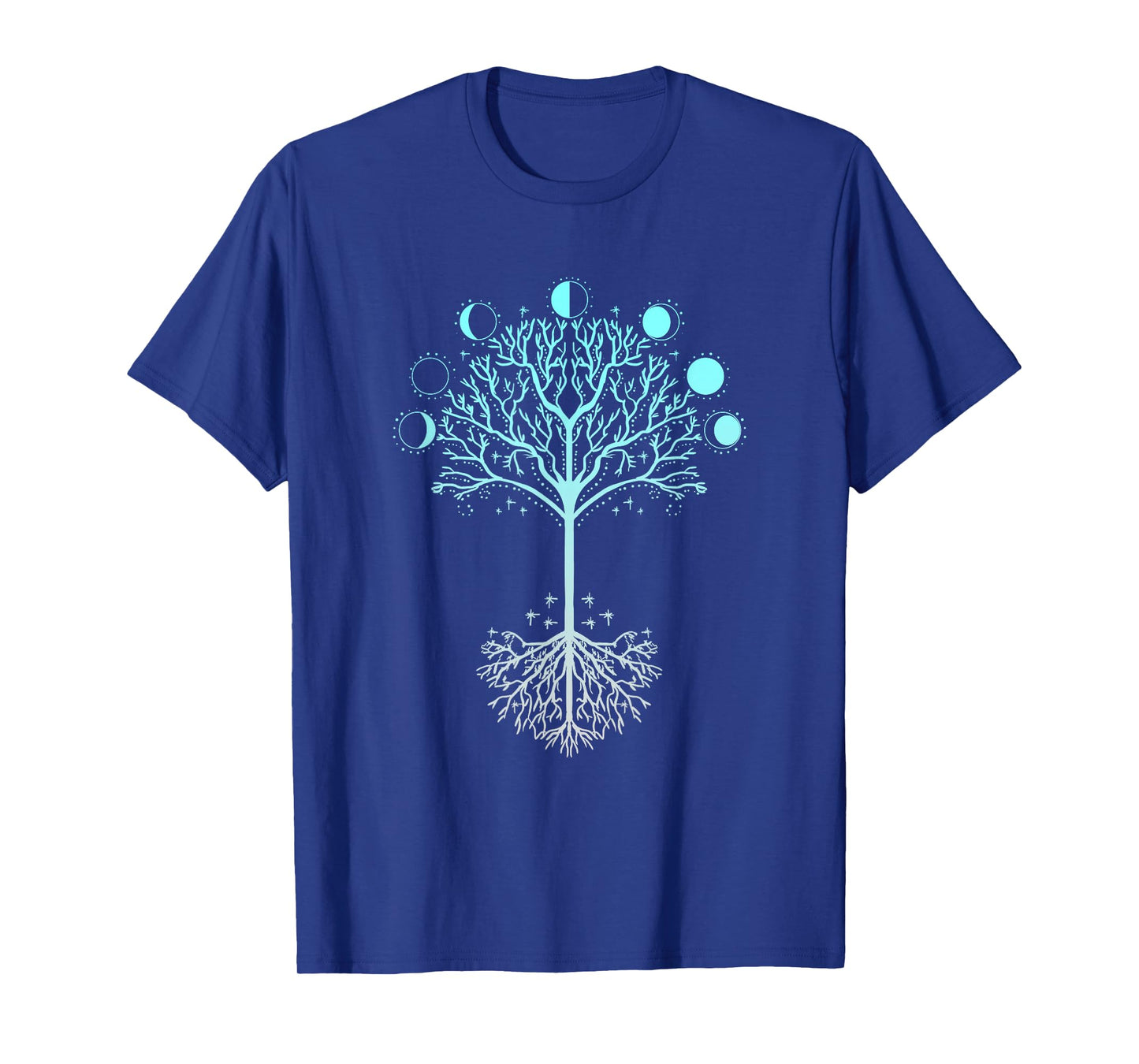 Tree Of Life Moon Phases Art Spiritual Meditation Yoga Yogi T-Shirt