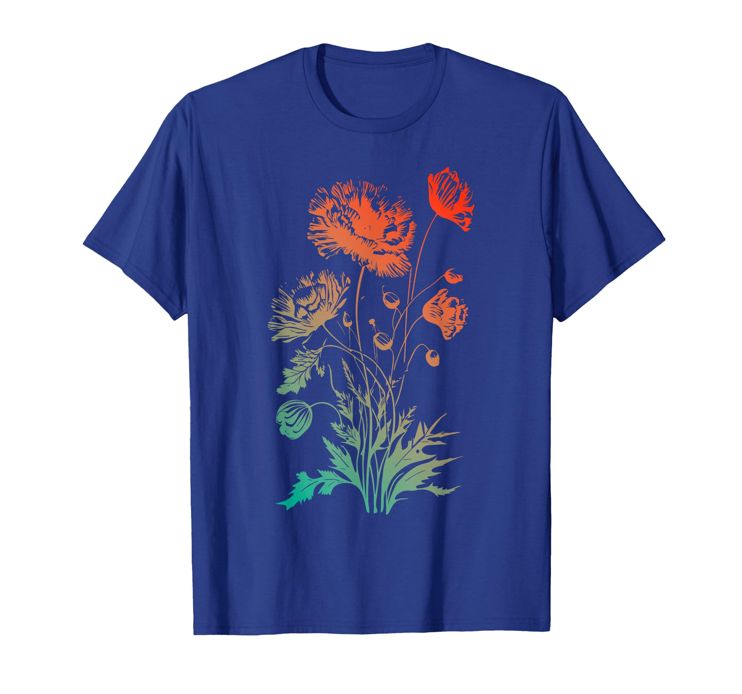 Poppies, spring bloomers, summer, flower, garden, outdoor T-Shirt