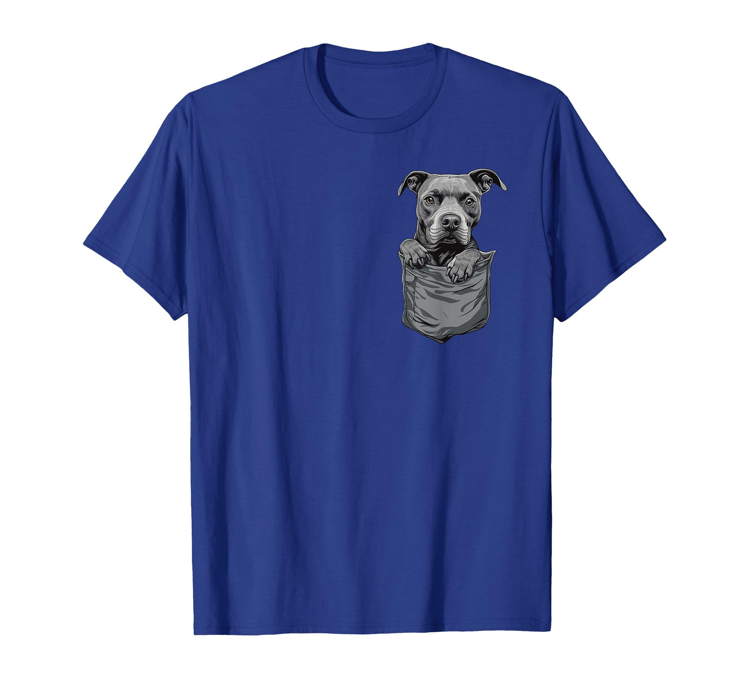 Pitbull in Pocket Cute Dog Lover Owner T-Shirt for Men Women