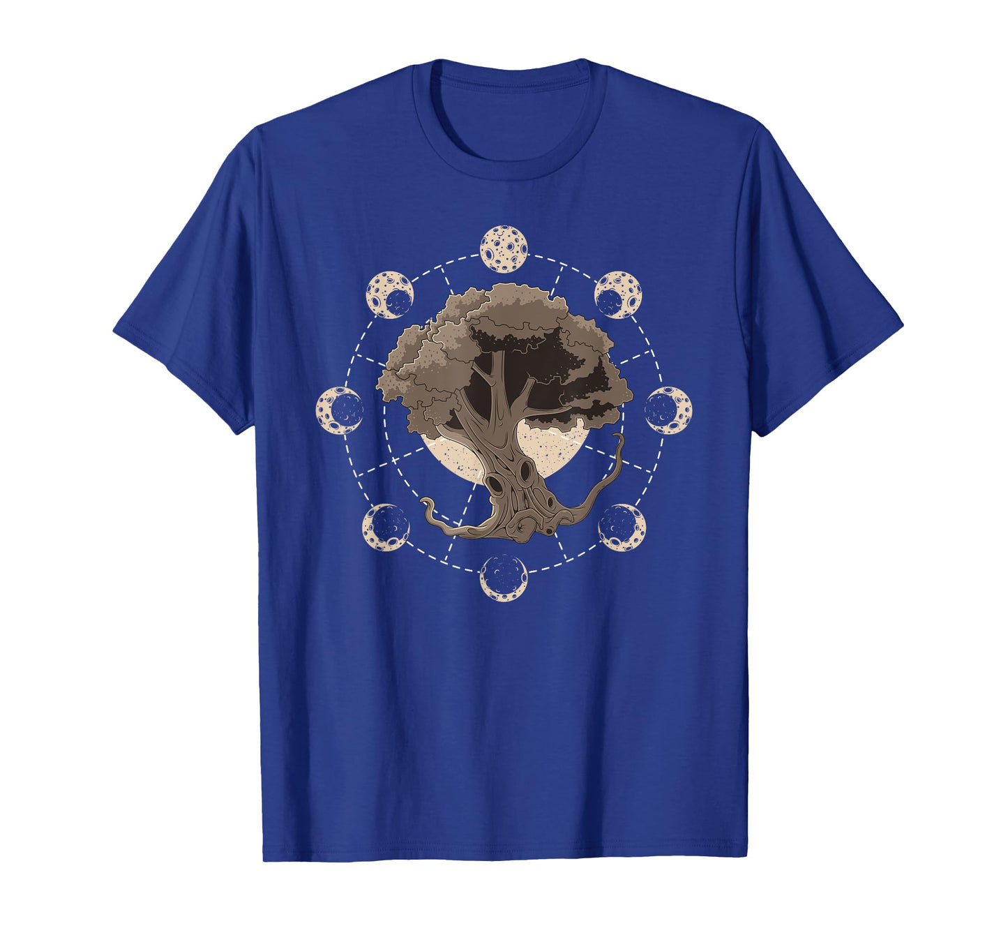 Phases of the Moon Tree of Life Yggdrasil Meditation Yoga T-Shirt