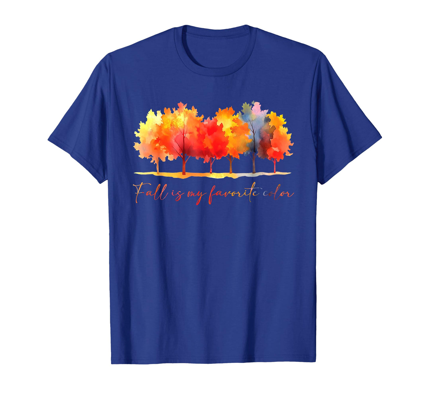 Fall is My Favorite Color Autumn Tree Line Fall Tree T-Shirt