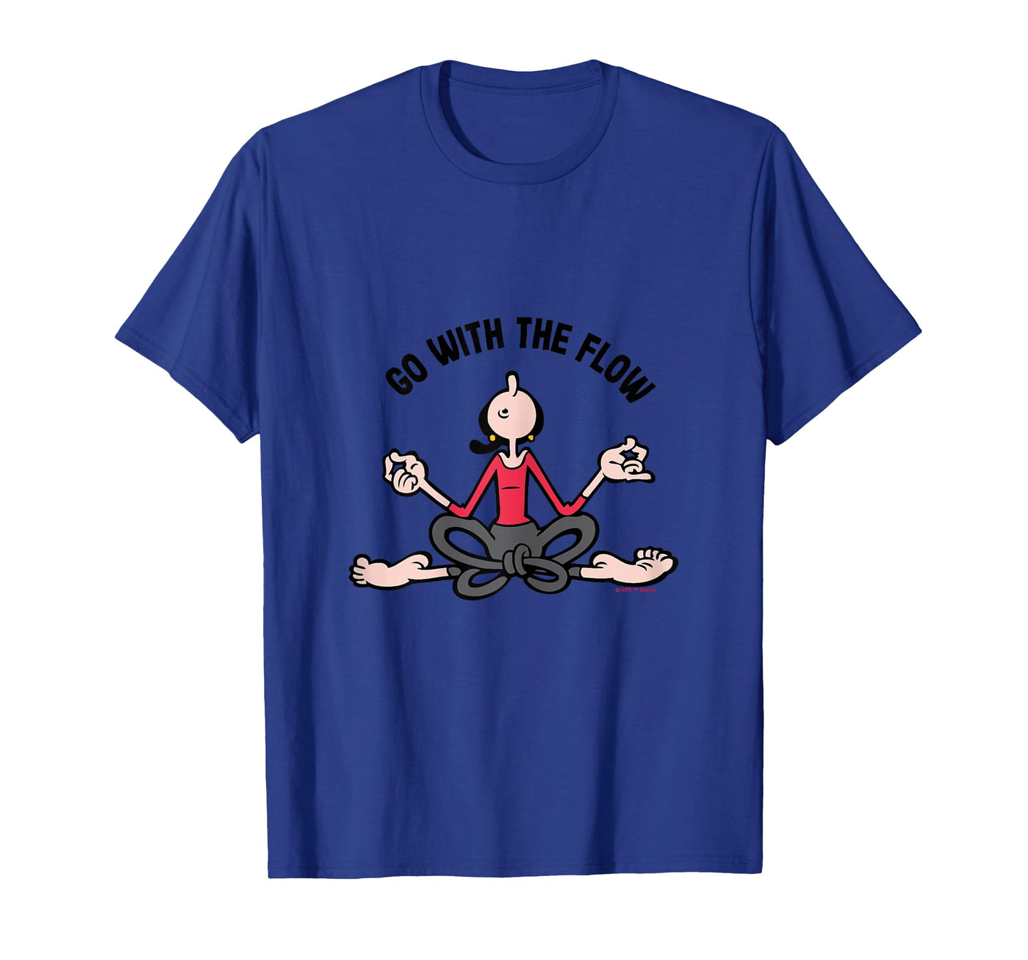 Olive Oyl "Go with the Flow" Yoga 4 Humanity Day T-Shirt