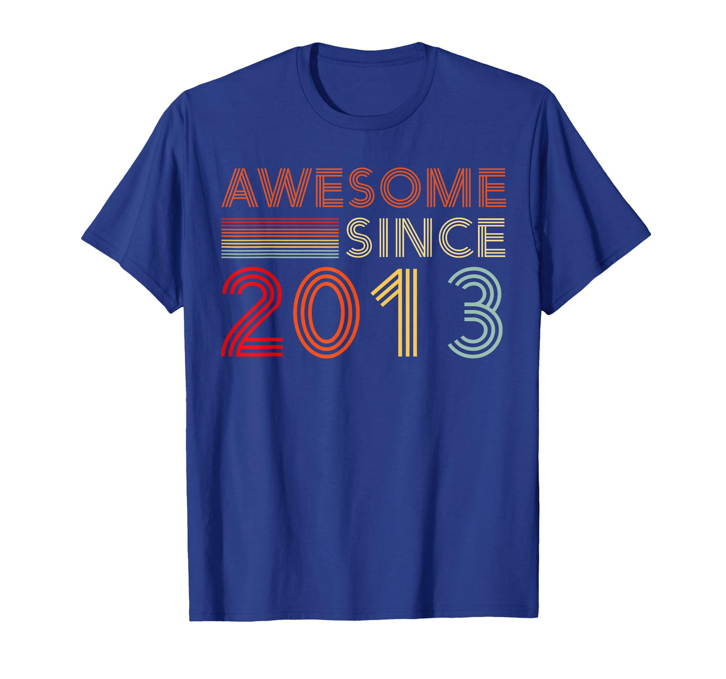 Vintage Awesome Since 2013 Retro Classic Birthday Est 2013 T-Shirt