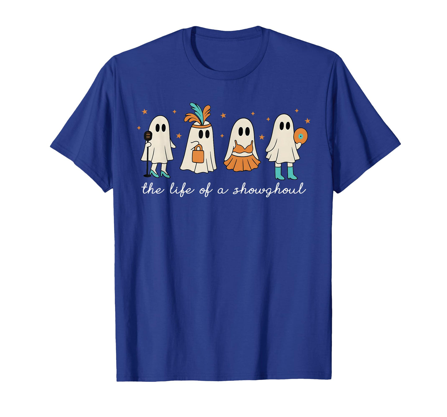 The Life of a Showghoul Retro Halloween Show Ghosts Girl T-Shirt