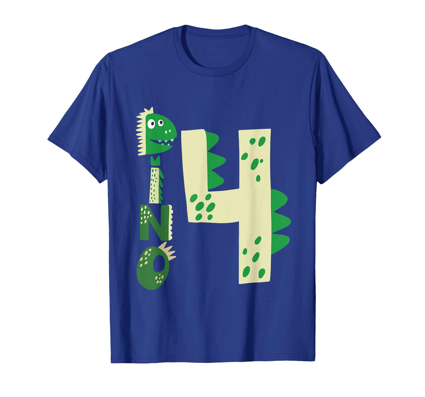 Dino Four Birthday Dinosaur 4th Birthday Boy Girl T-Shirt