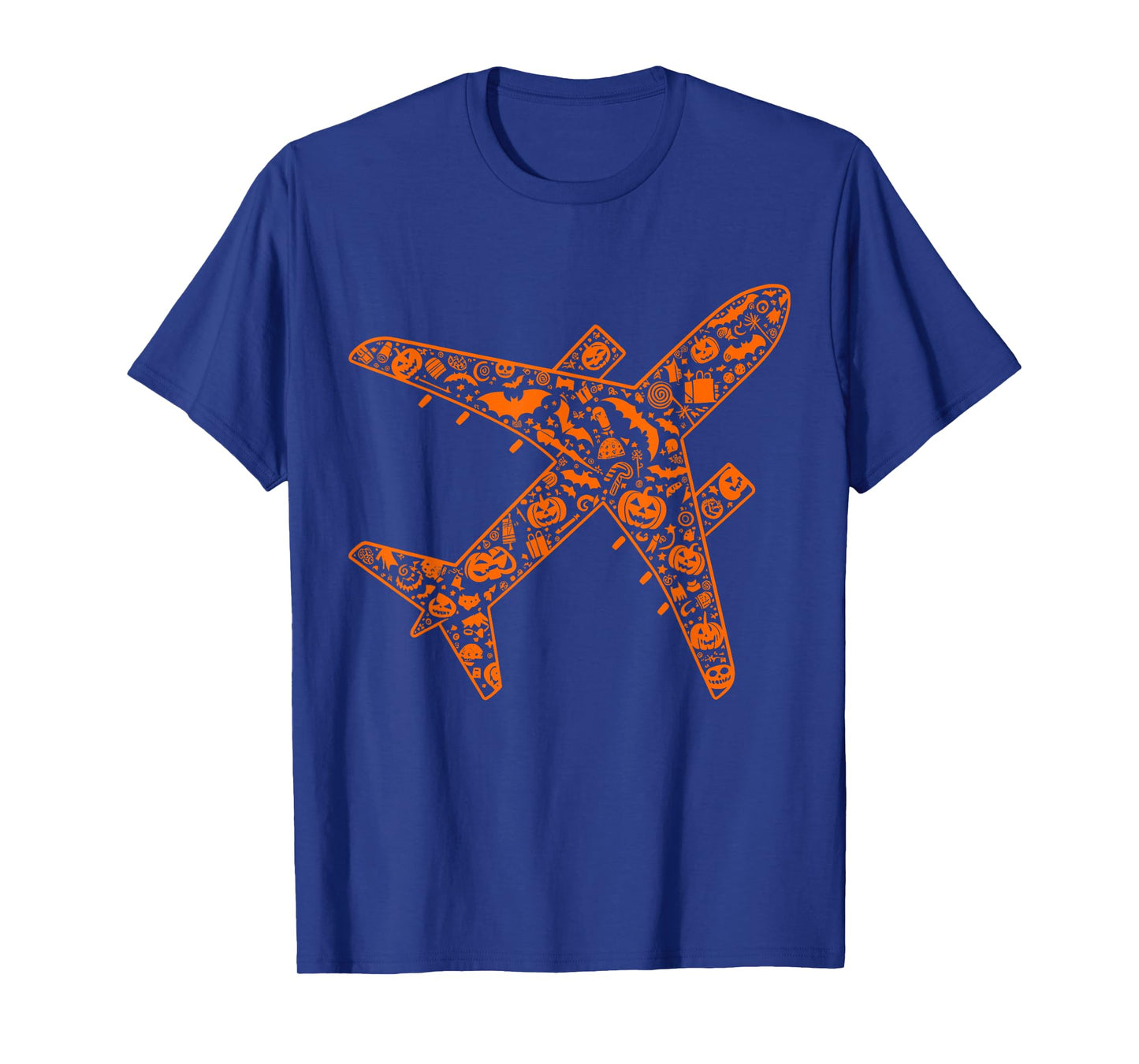 Funny Pumpkin Airplane Candy Halloween Mens Womens Kids T-Shirt